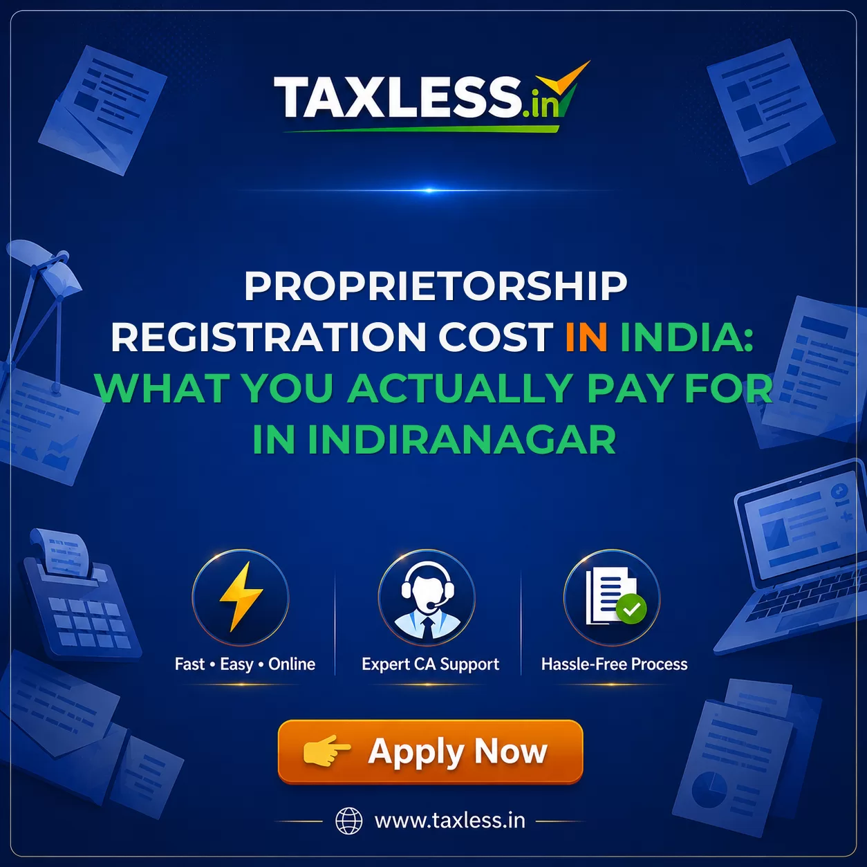 Proprietorship Registration Cost in India: What You Actually Pay For in Indiranagar