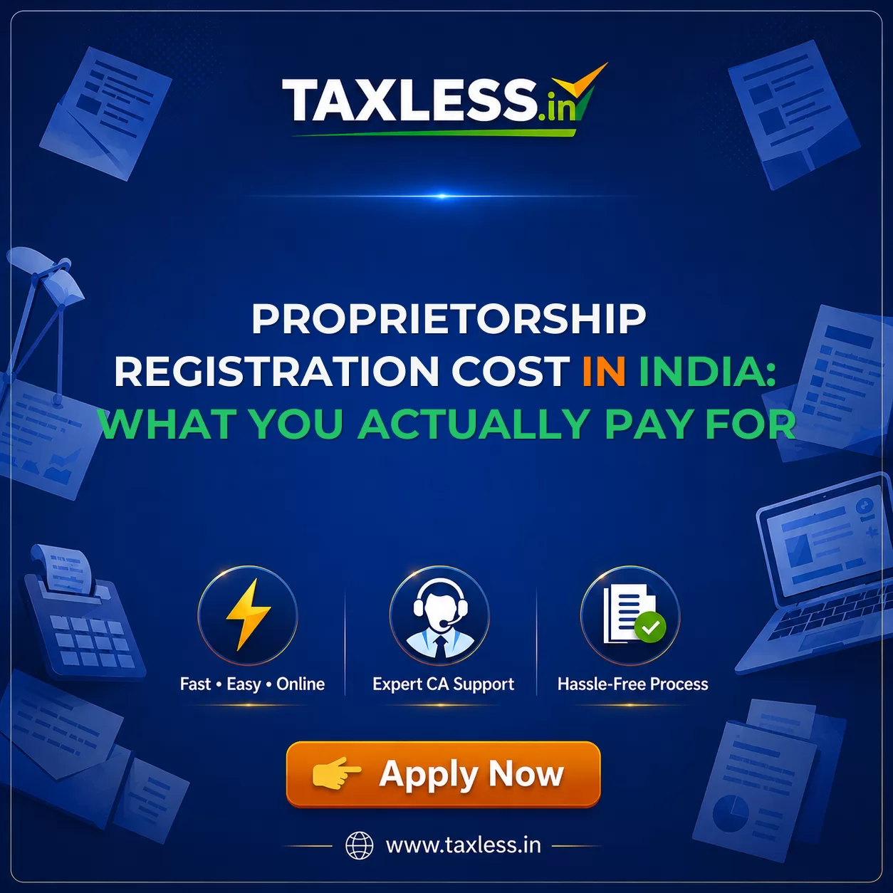 Proprietorship Registration Cost in India: What You Actually Pay For