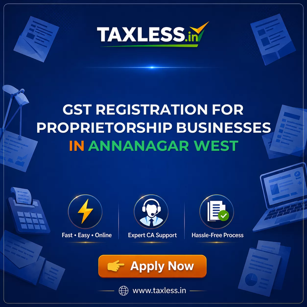 GST Registration for Proprietorship Businesses in Annanagar West