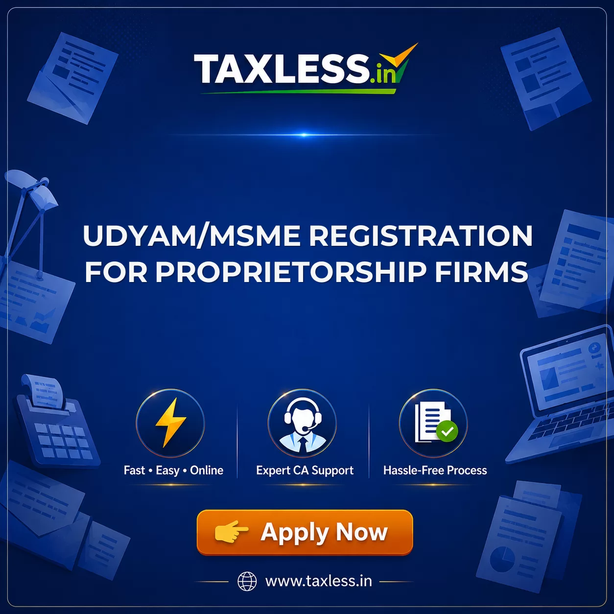 Udyam/MSME Registration for Proprietorship Firms