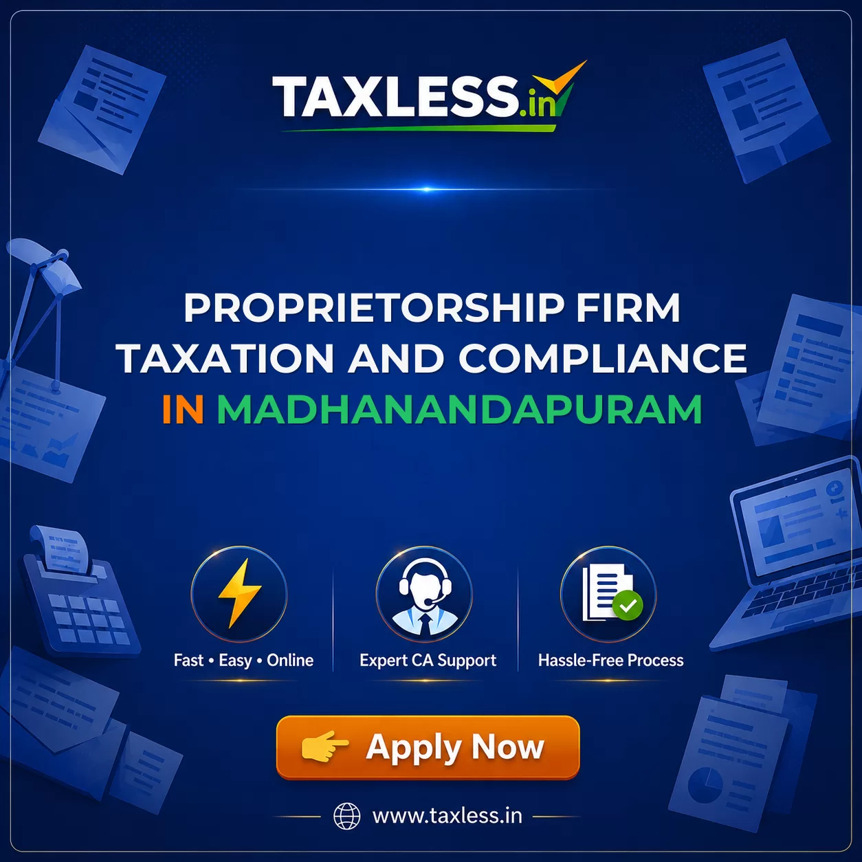 Proprietorship Firm Taxation and Compliance in Madhanandapuram