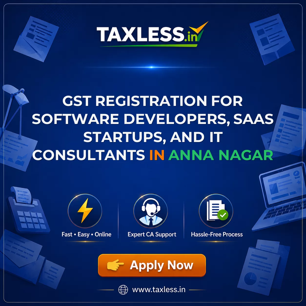GST Registration for Software Developers, SaaS Startups, and IT Consultants in Anna Nagar