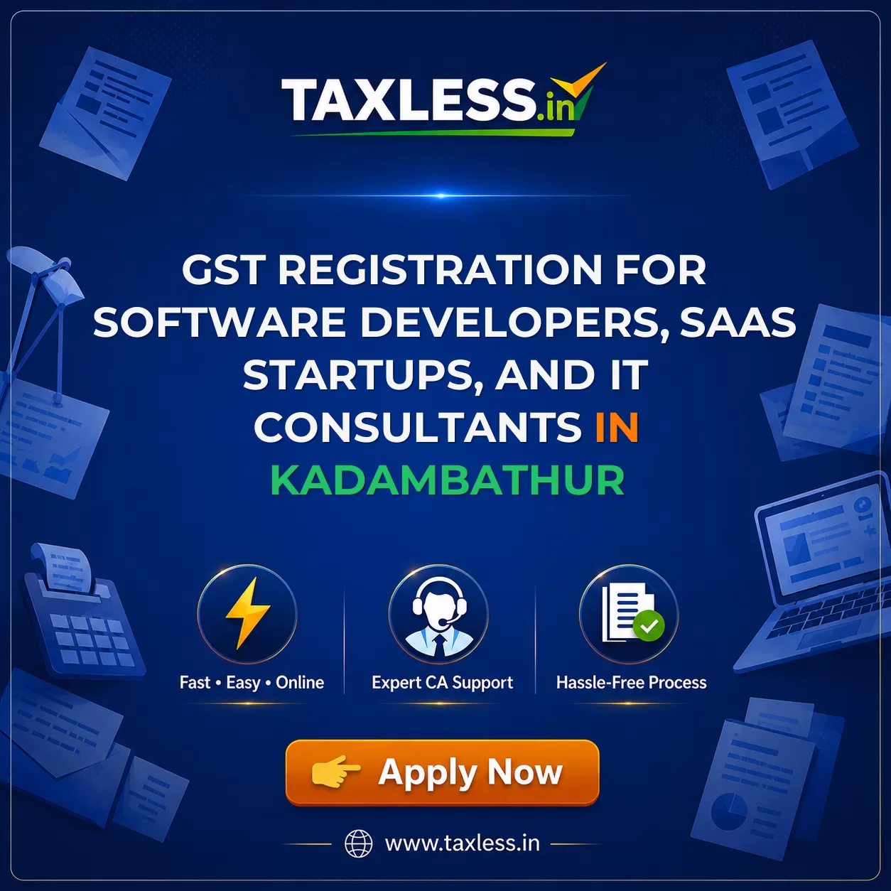 GST Registration for Software Developers, SaaS Startups, and IT Consultants in Kadambathur