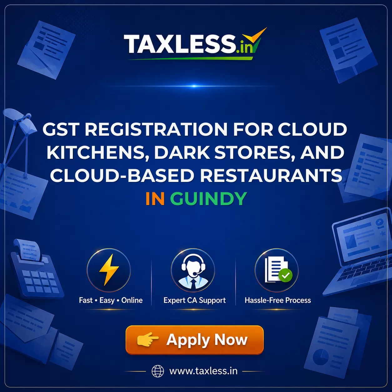 GST Registration for Cloud Kitchens, Dark Stores, and Cloud-Based Restaurants in Guindy