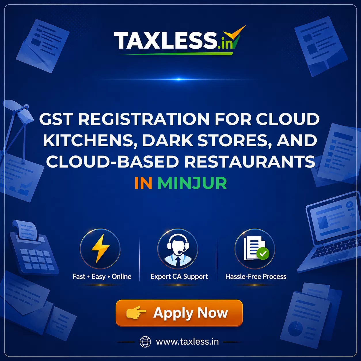 GST Registration for Cloud Kitchens, Dark Stores, and Cloud-Based Restaurants in Minjur
