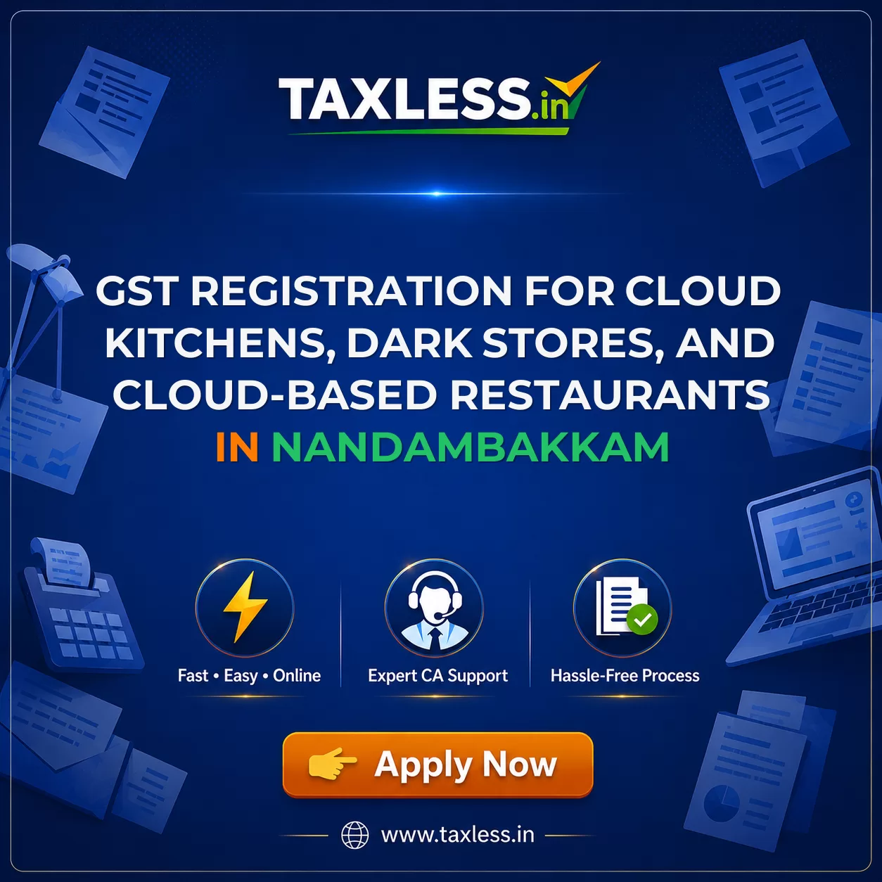 GST Registration for Cloud Kitchens, Dark Stores, and Cloud-Based Restaurants in Nandambakkam