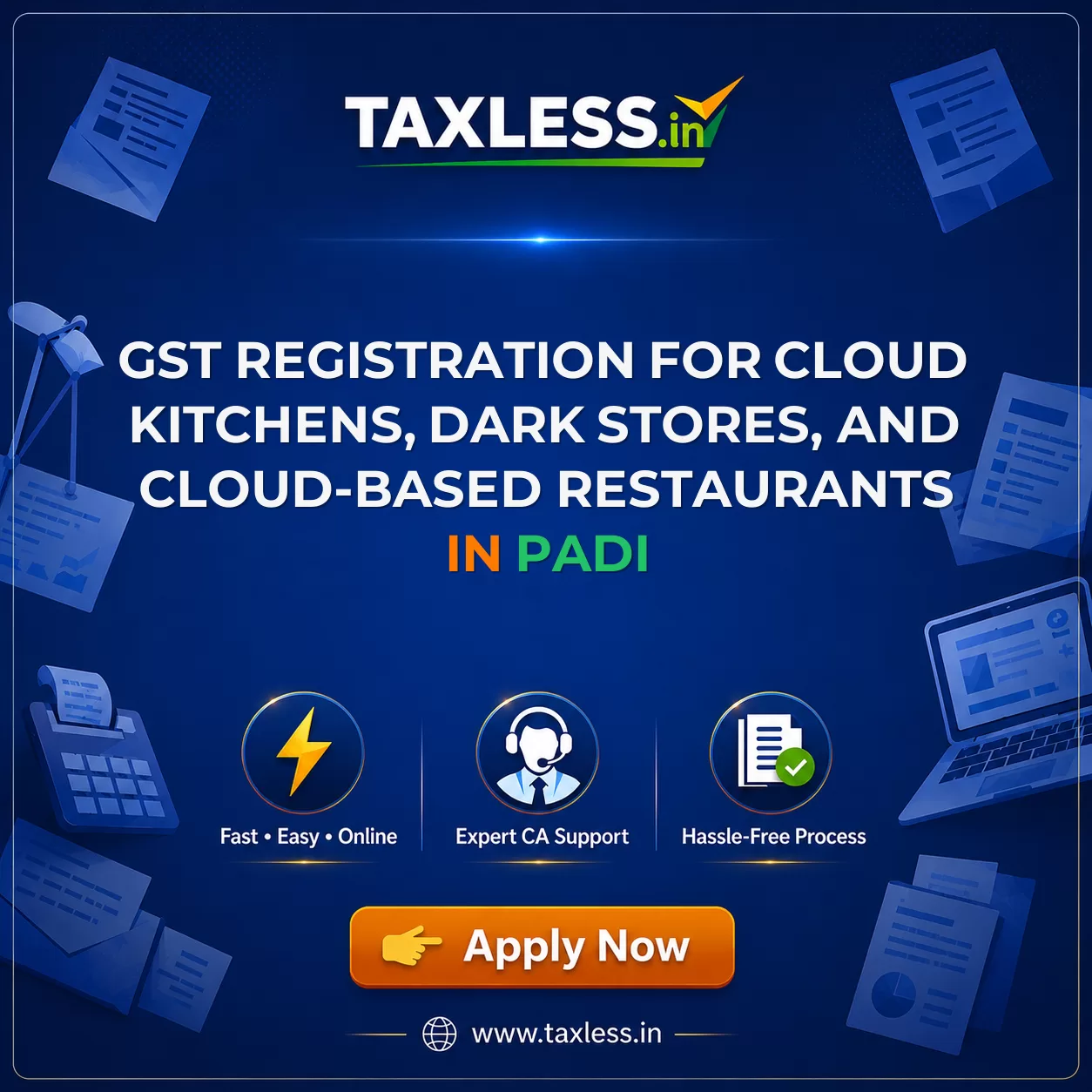 GST Registration for Cloud Kitchens, Dark Stores, and Cloud-Based Restaurants in Padi