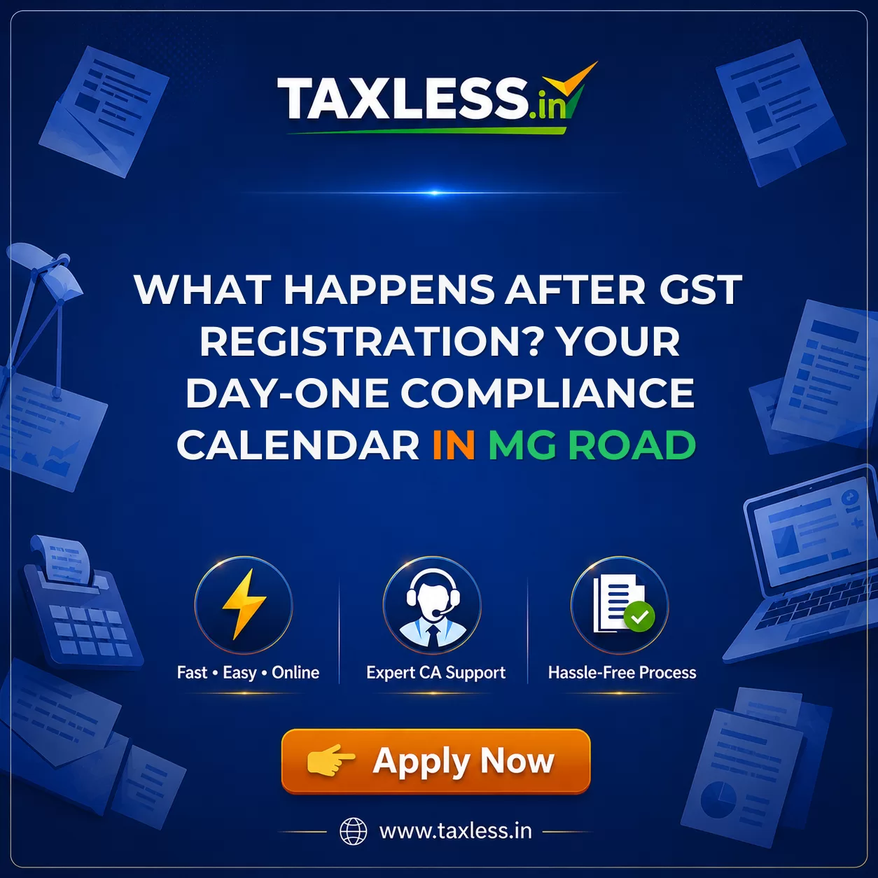 What Happens After GST Registration? Your Day-One Compliance Calendar in Mg Road
