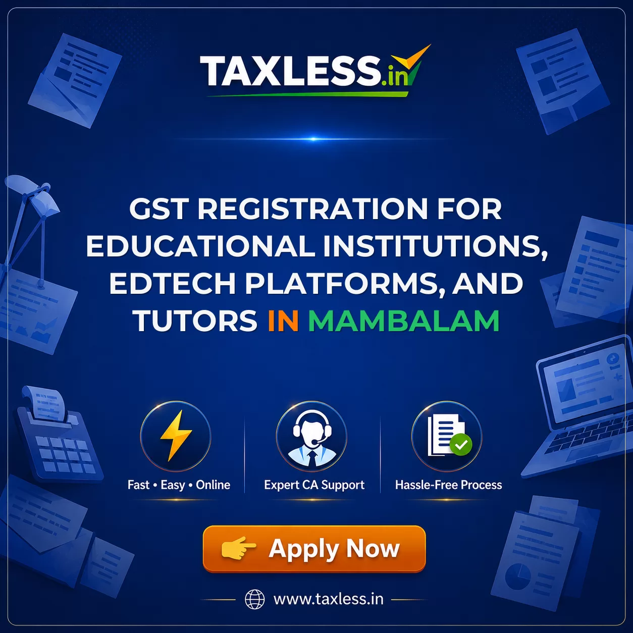 GST Registration for Educational Institutions, EdTech Platforms, and Tutors in Mambalam