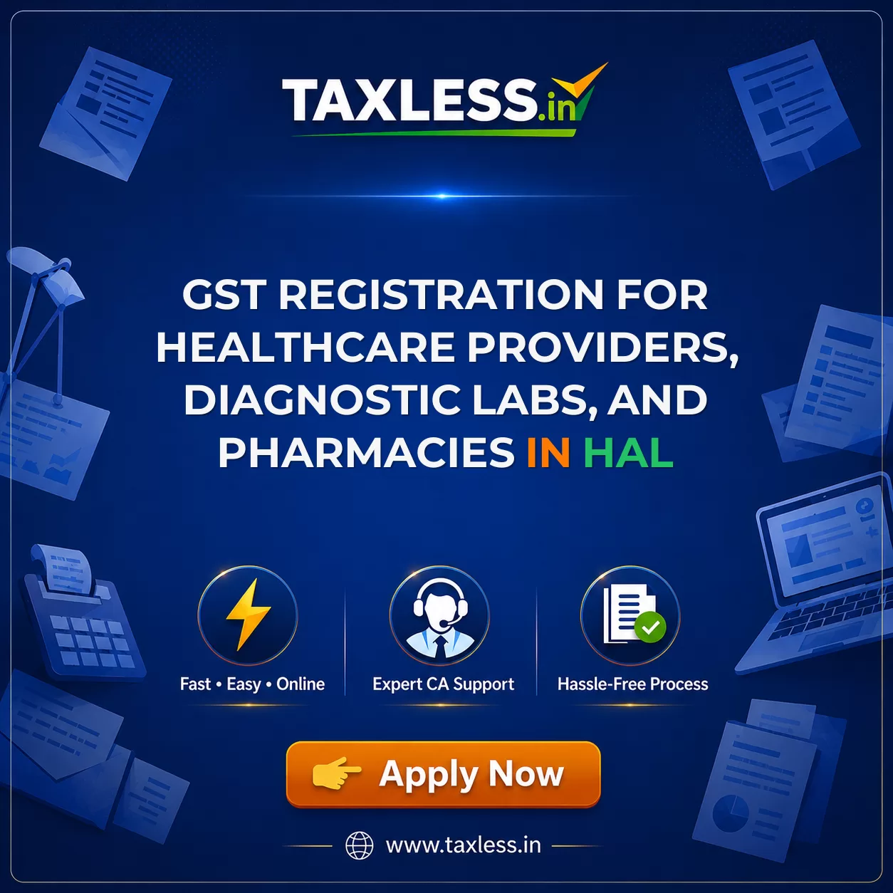 GST Registration for Healthcare Providers, Diagnostic Labs, and Pharmacies in Hal