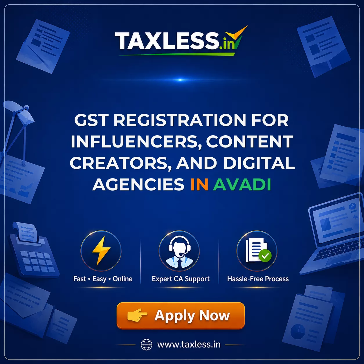 GST Registration for Influencers, Content Creators, and Digital Agencies in Avadi