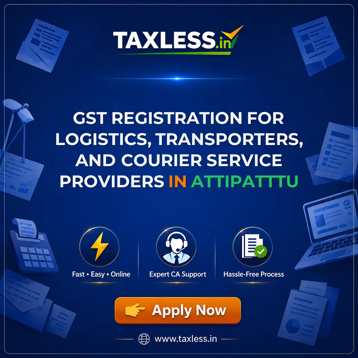 GST Registration for Logistics, Transporters, and Courier Service Providers in Attipatttu