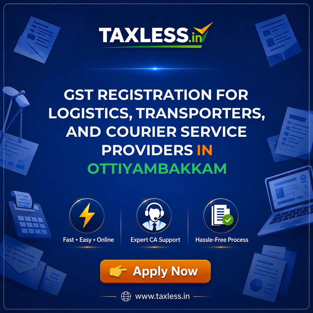 GST Registration for Logistics, Transporters, and Courier Service Providers in Ottiyambakkam