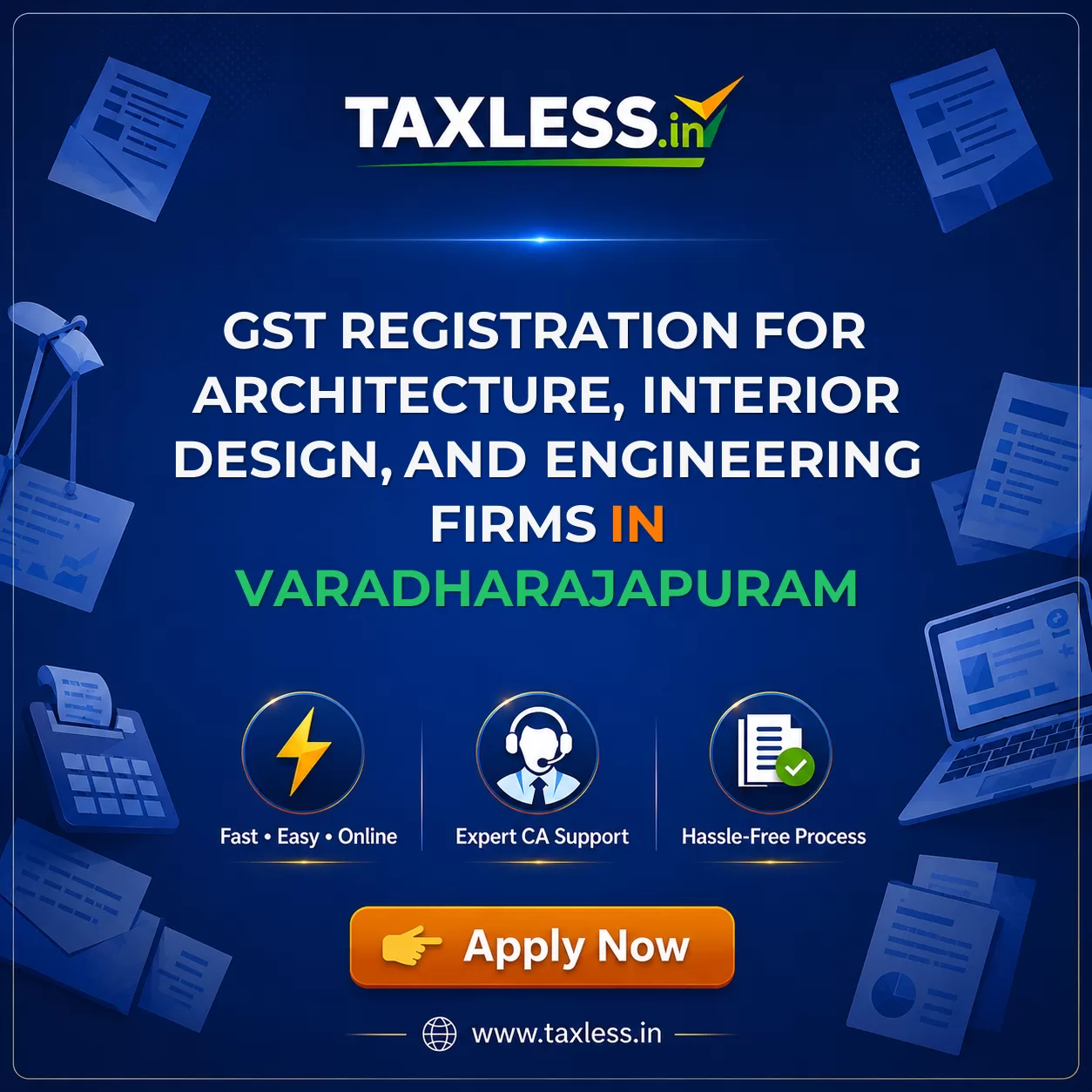 GST Registration for Architecture, Interior Design, and Engineering Firms in Varadharajapuram