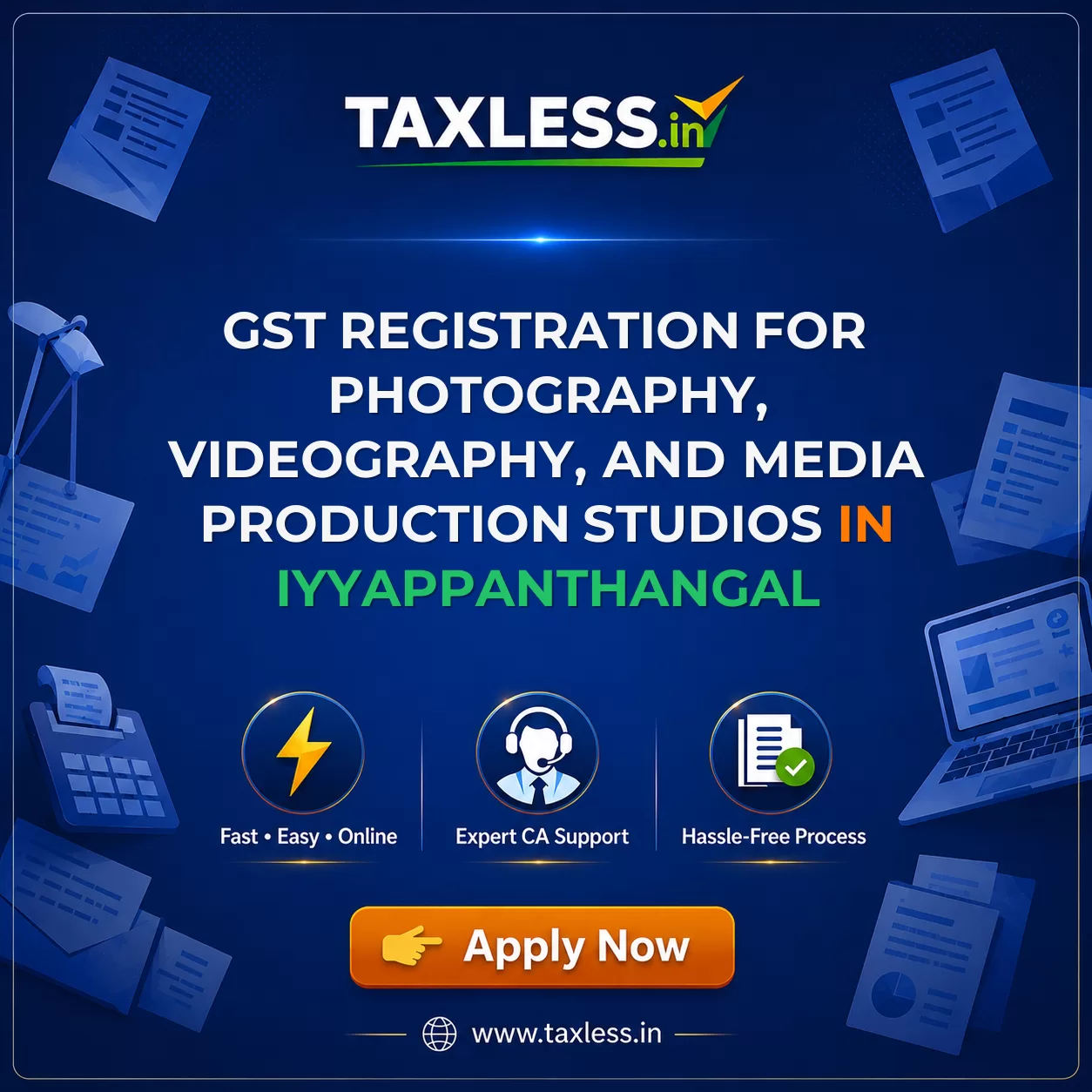 GST Registration for Photography, Videography, and Media Production Studios in Iyyappanthangal