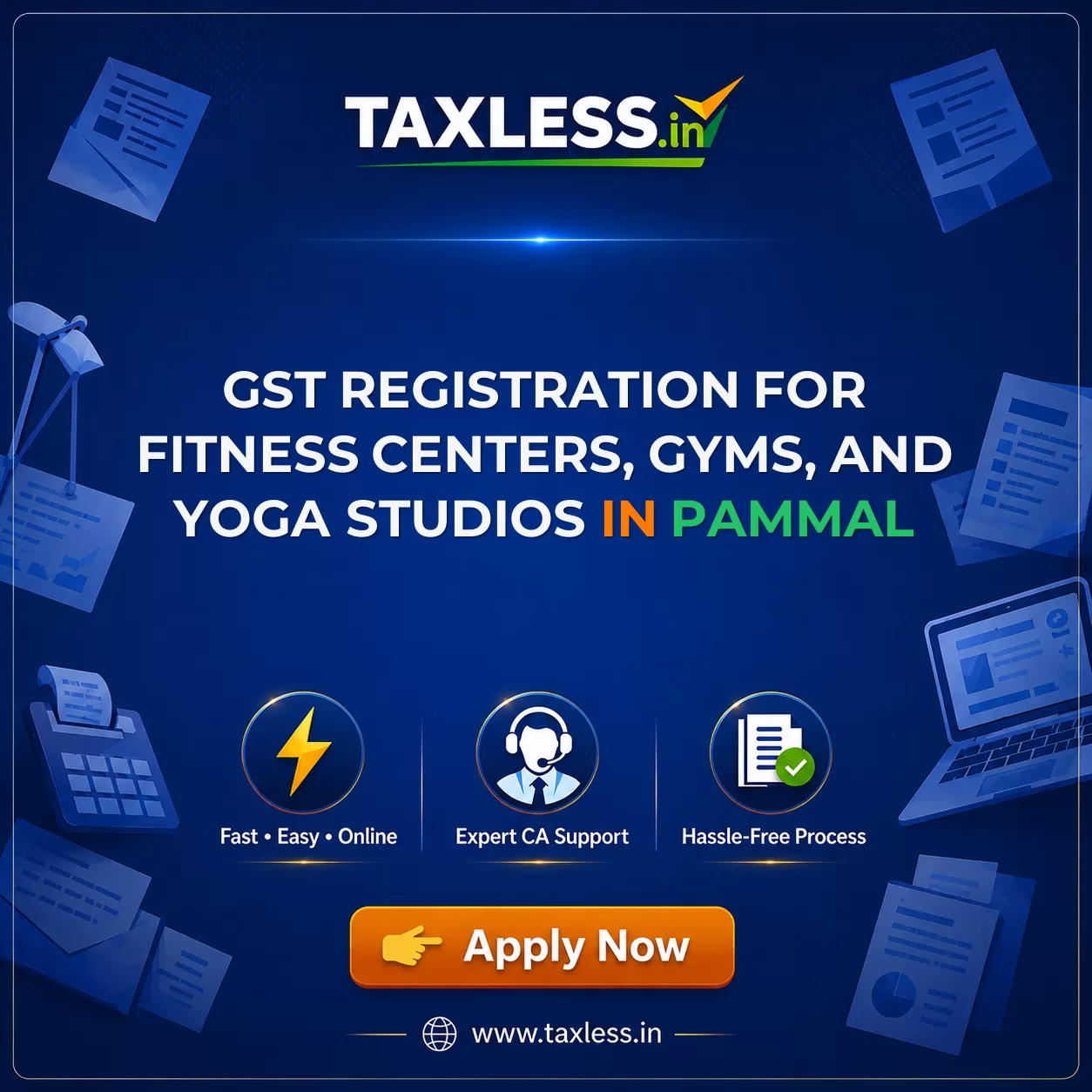 GST Registration for Fitness Centers, Gyms, and Yoga Studios in Pammal