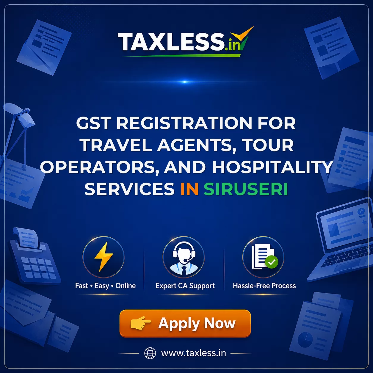 GST Registration for Travel Agents, Tour Operators, and Hospitality Services in Siruseri