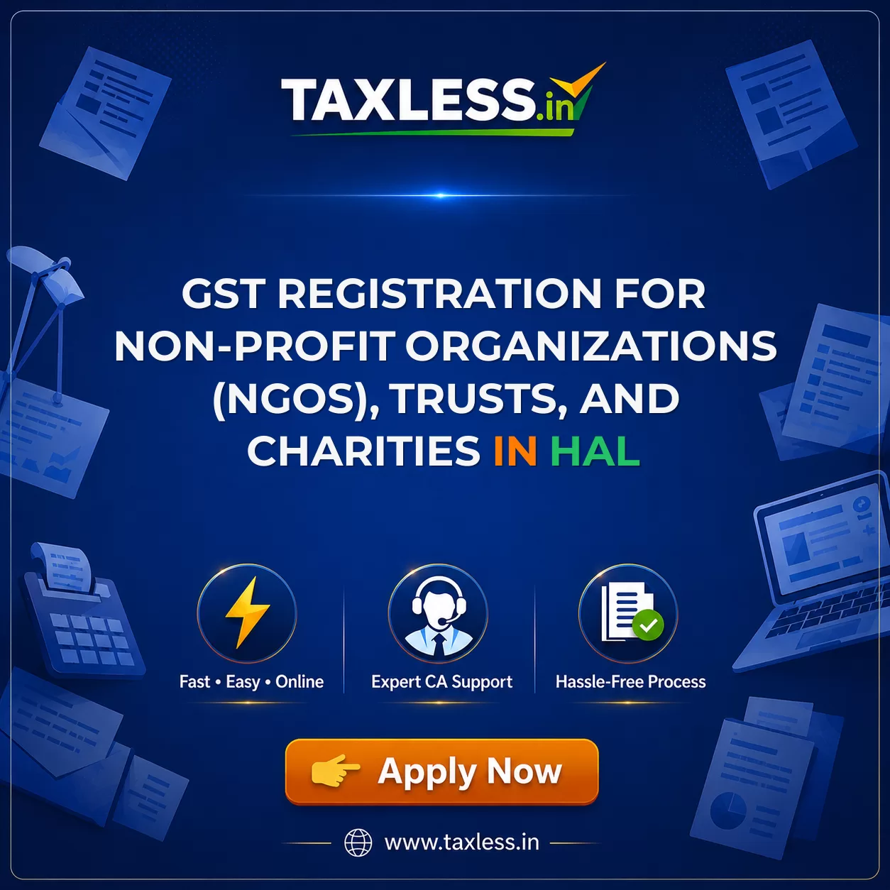 GST Registration for Non-Profit Organizations (NGOs), Trusts, and Charities in Hal