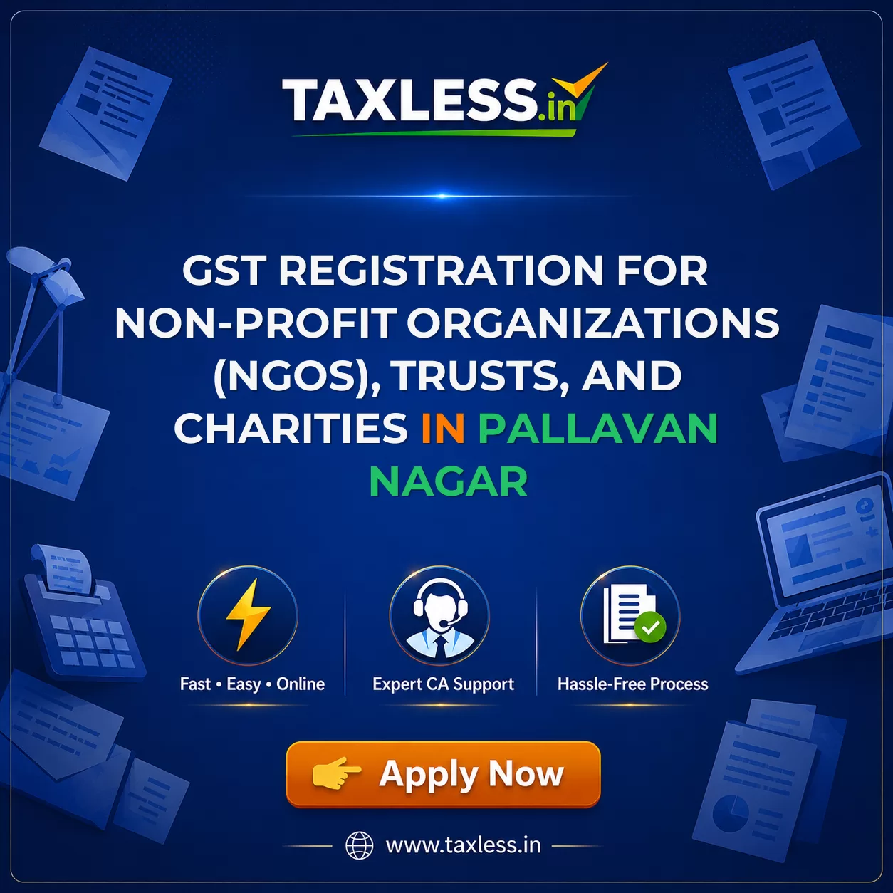 GST Registration for Non-Profit Organizations (NGOs), Trusts, and Charities in Pallavan Nagar