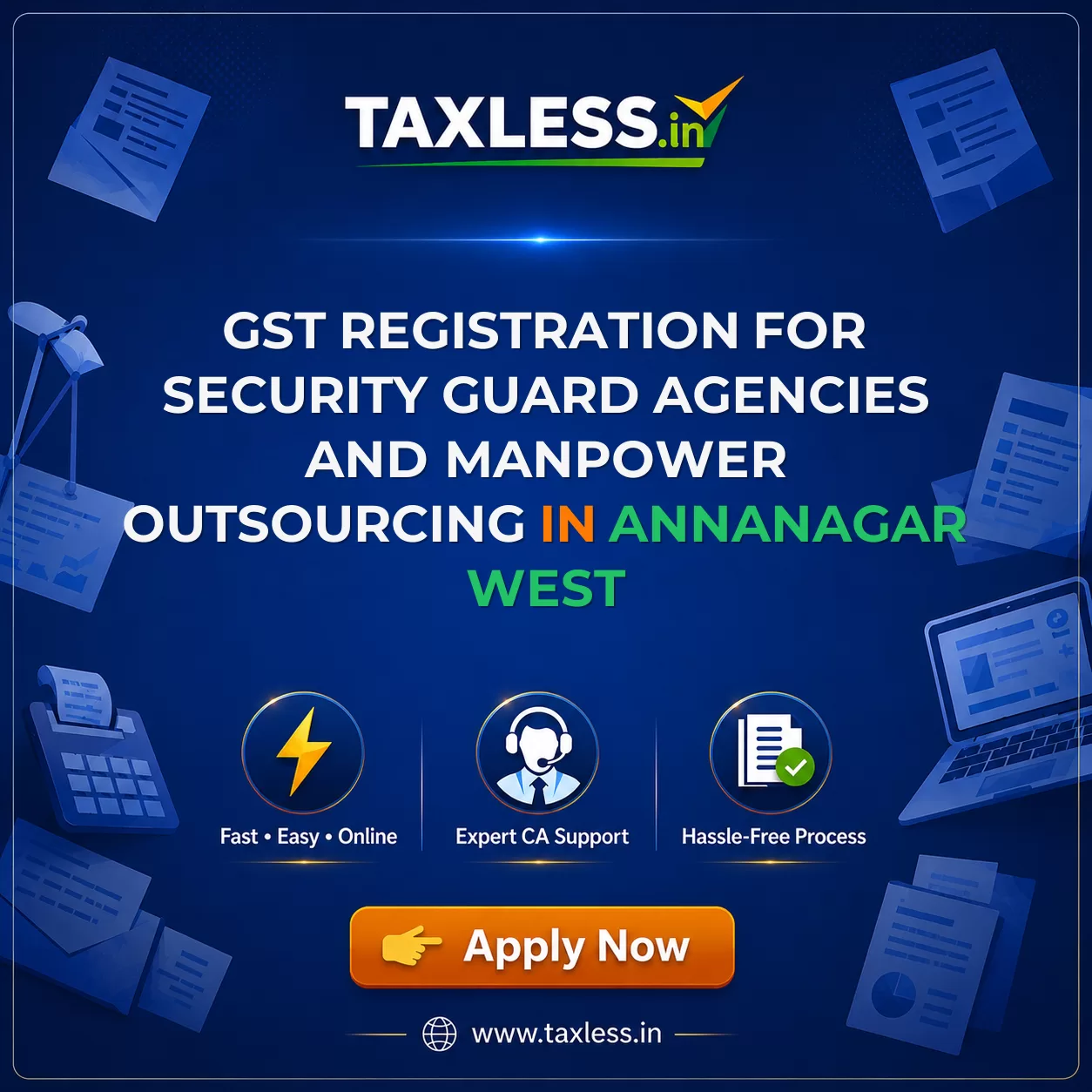 GST Registration for Security Guard Agencies and Manpower Outsourcing in Annanagar West