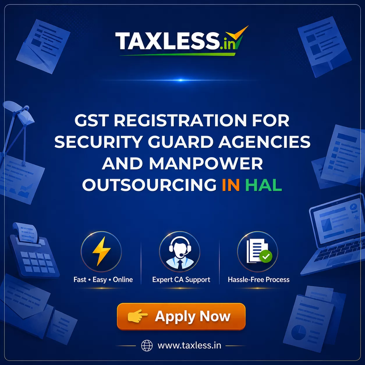 GST Registration for Security Guard Agencies and Manpower Outsourcing in Hal