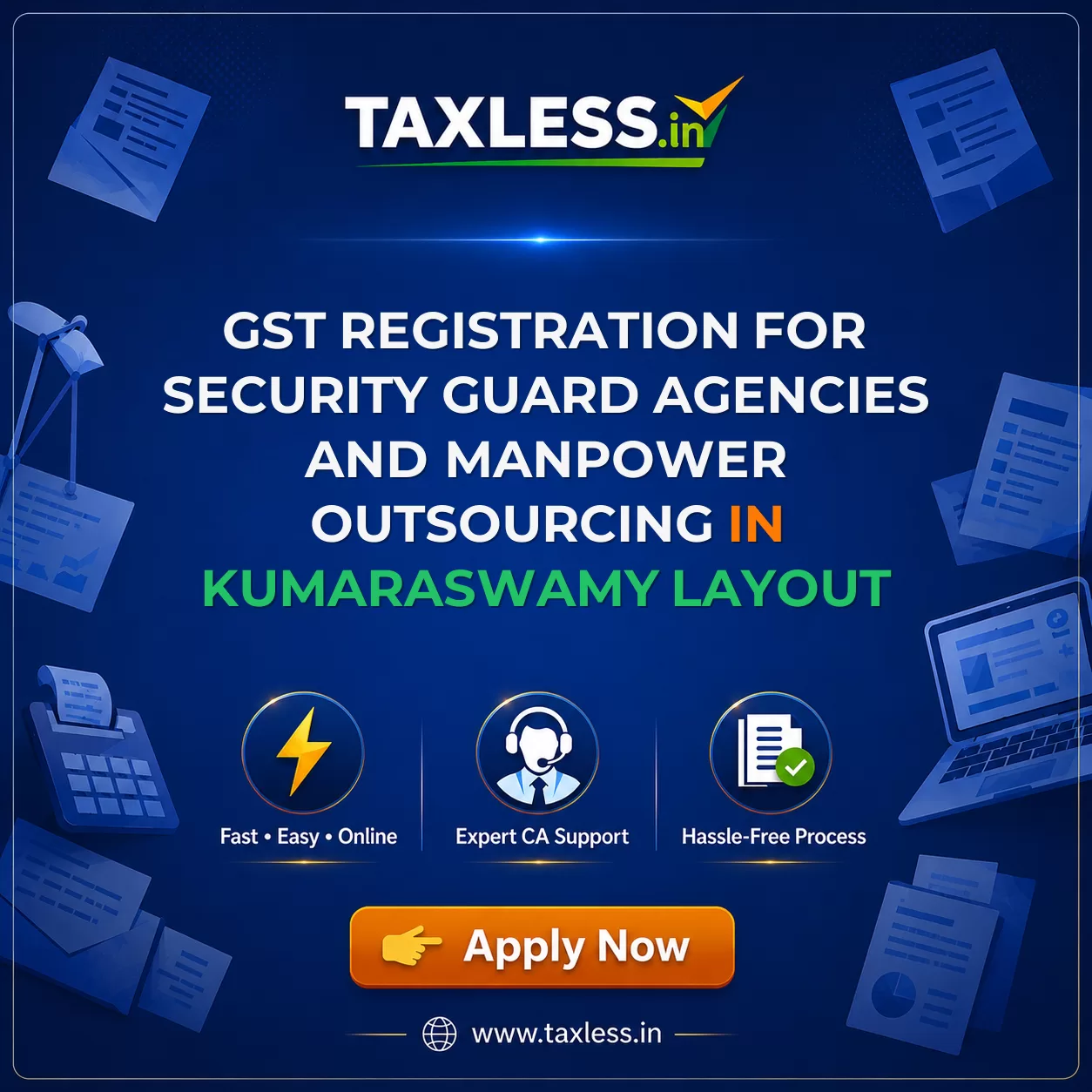 GST Registration for Security Guard Agencies and Manpower Outsourcing in Kumaraswamy Layout