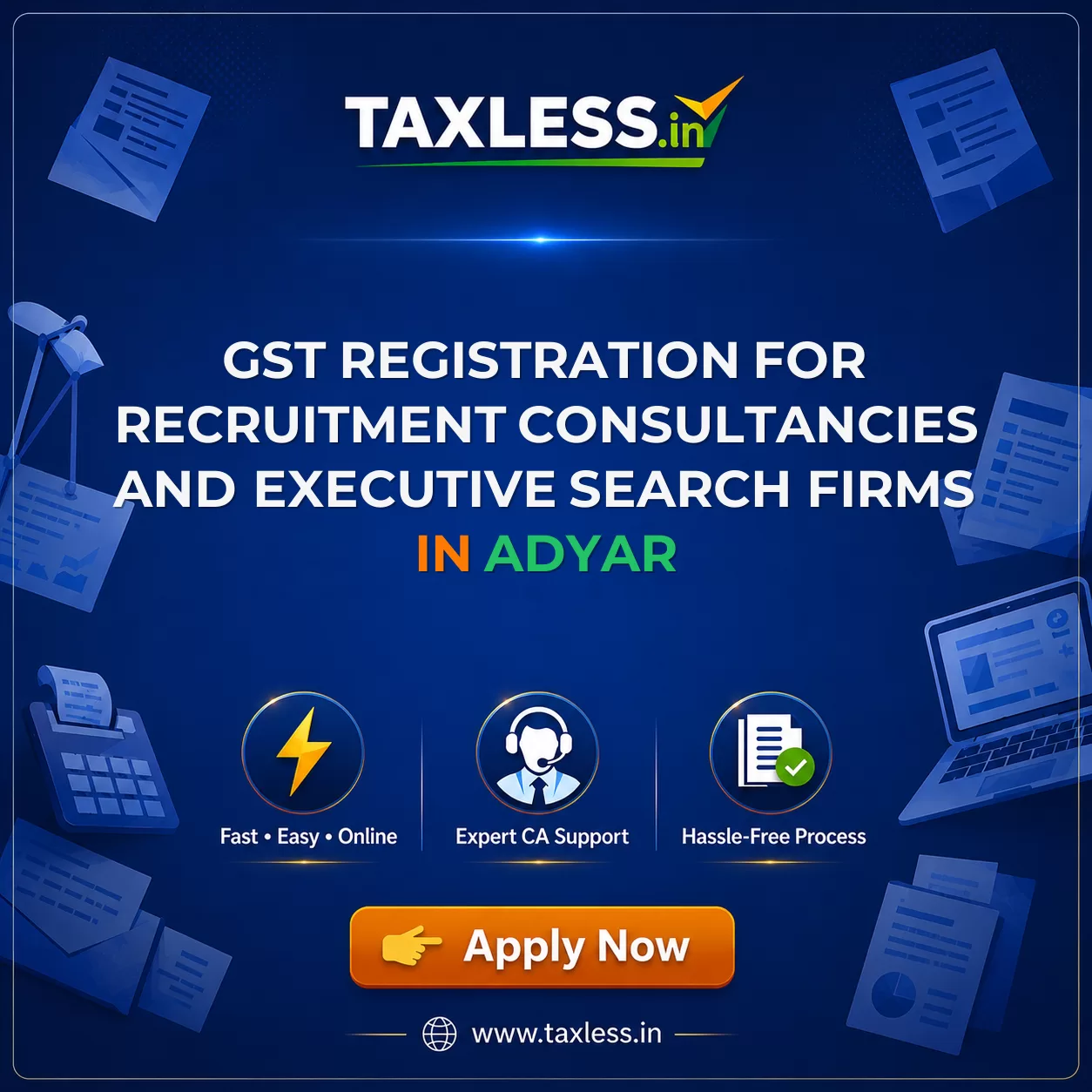GST Registration for Recruitment Consultancies and Executive Search Firms in Adyar