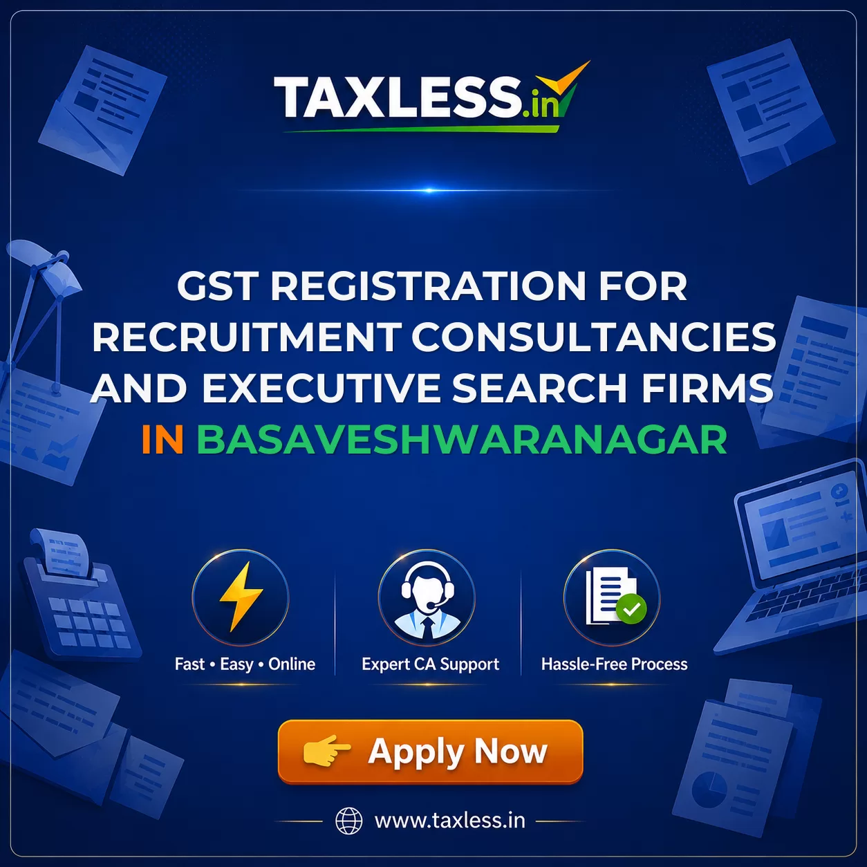 GST Registration for Recruitment Consultancies and Executive Search Firms in Basaveshwaranagar