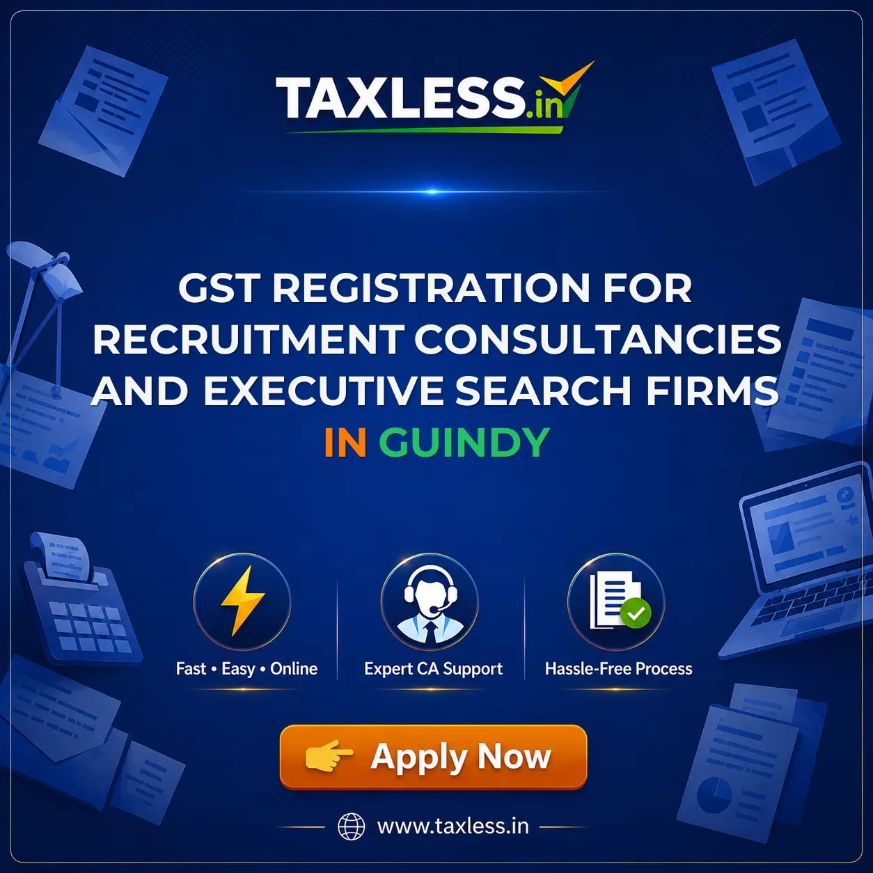 GST Registration for Recruitment Consultancies and Executive Search Firms in Guindy