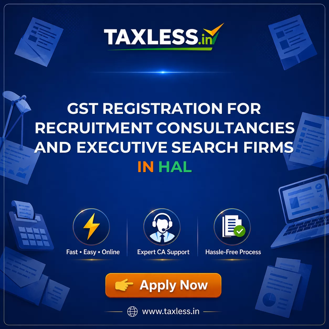 GST Registration for Recruitment Consultancies and Executive Search Firms in Hal
