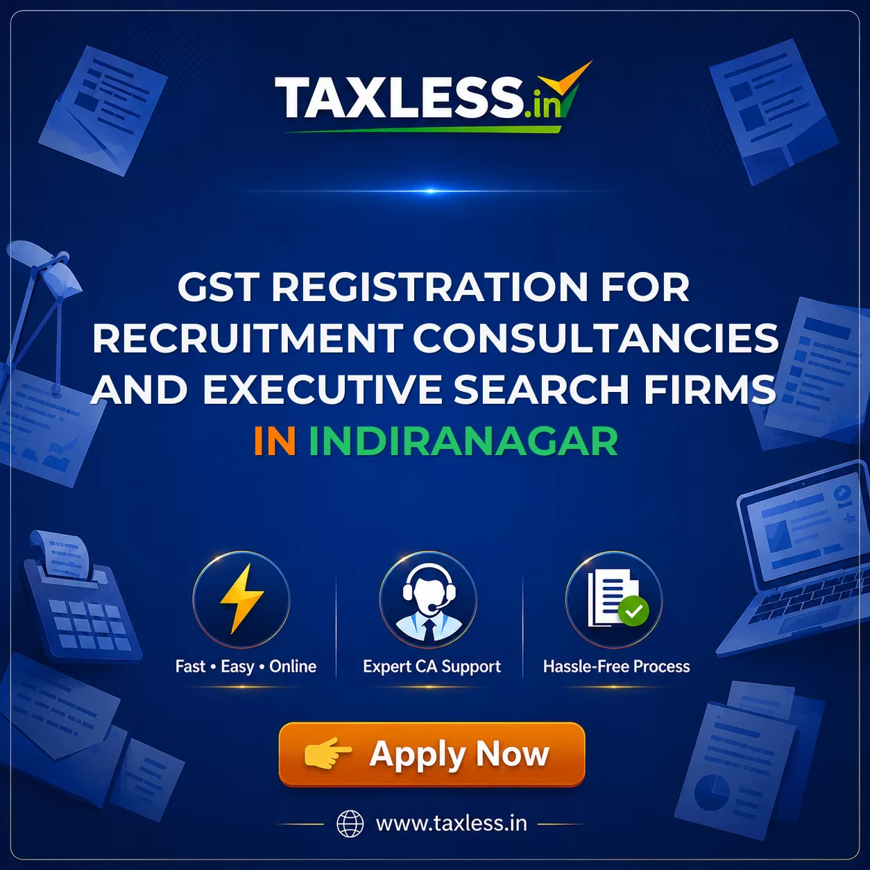 GST Registration for Recruitment Consultancies and Executive Search Firms in Indiranagar