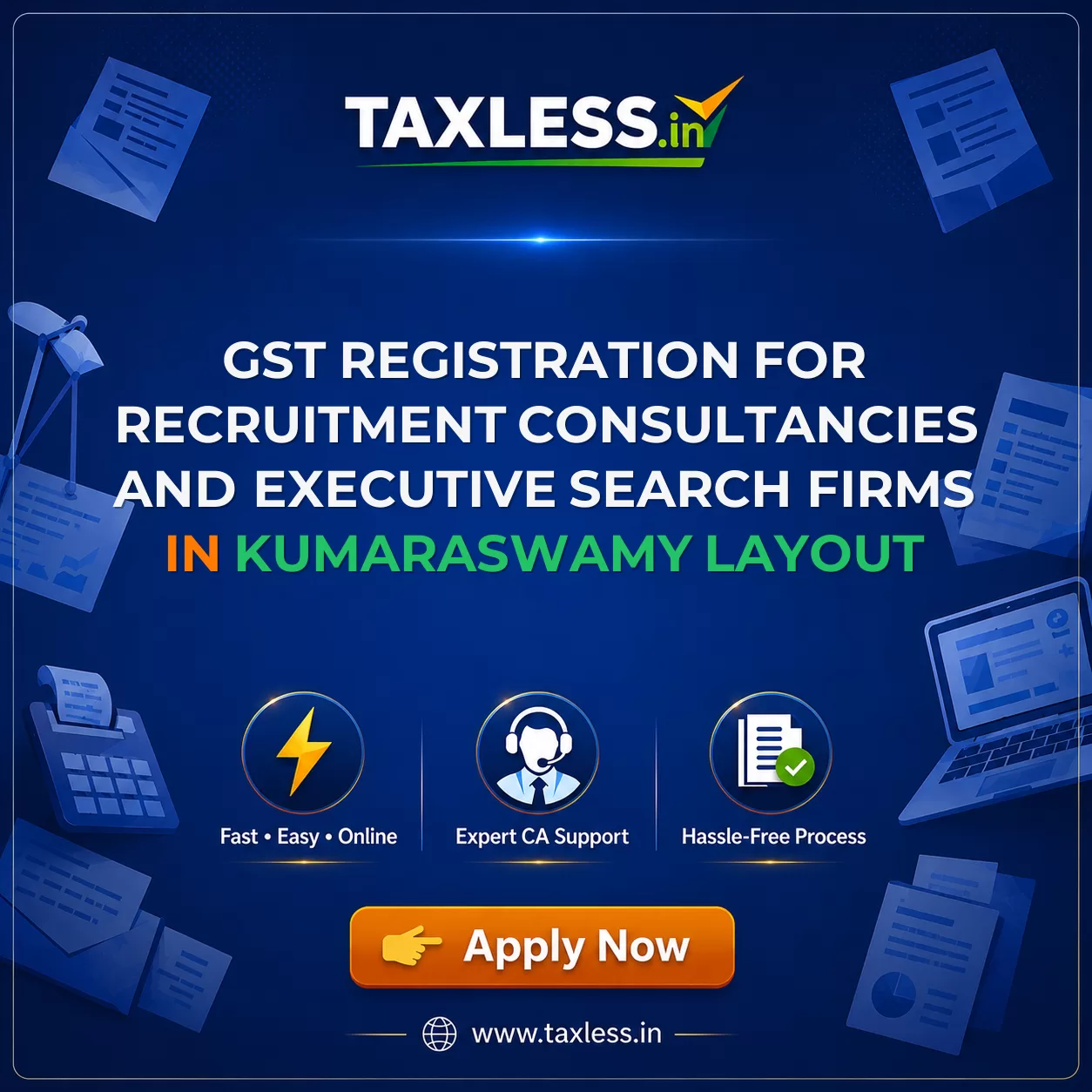 GST Registration for Recruitment Consultancies and Executive Search Firms in Kumaraswamy Layout