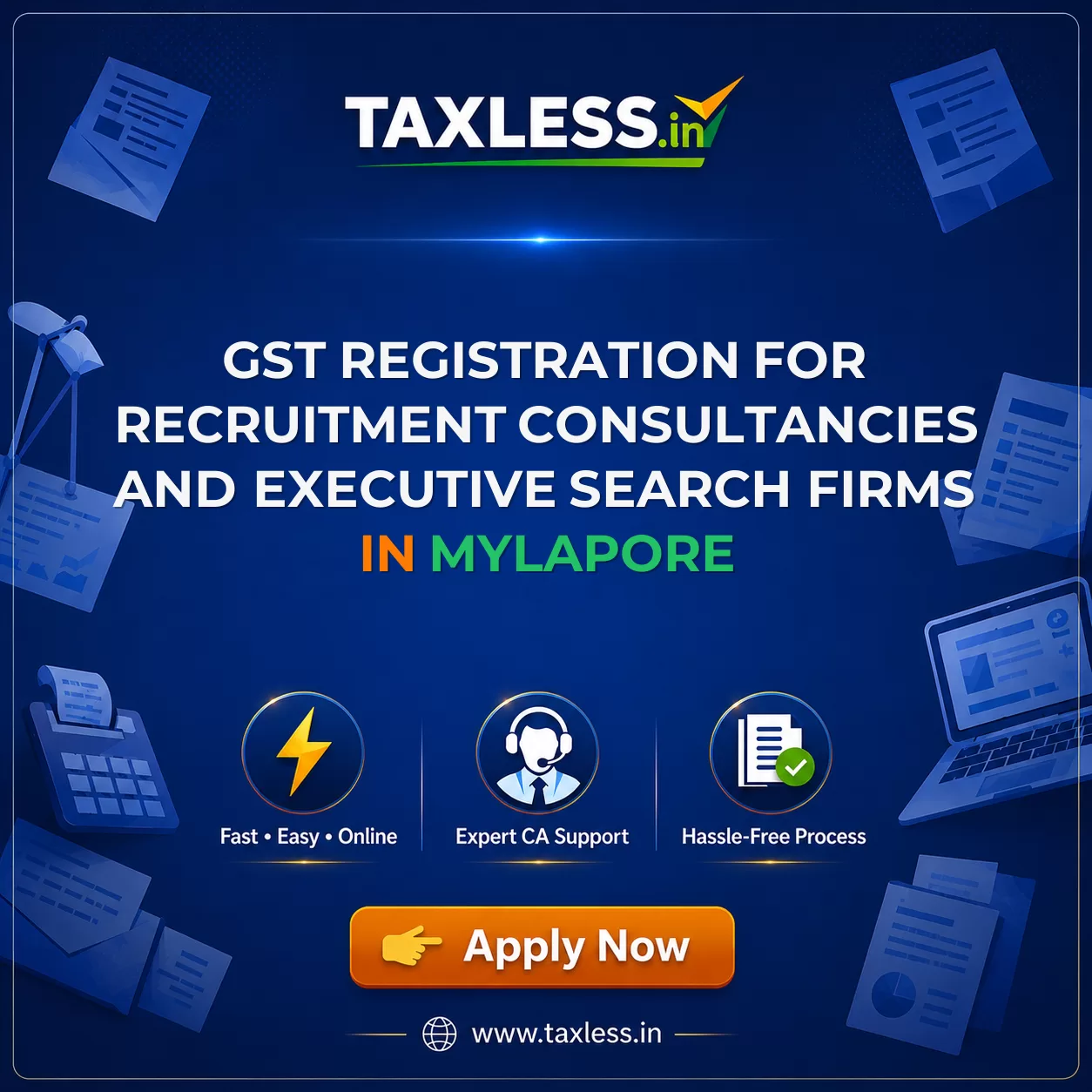 GST Registration for Recruitment Consultancies and Executive Search Firms in Mylapore