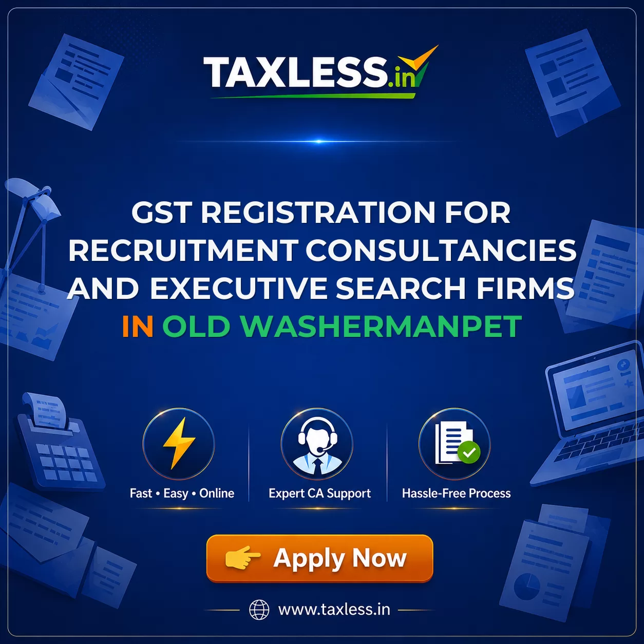 GST Registration for Recruitment Consultancies and Executive Search Firms in Old Washermanpet