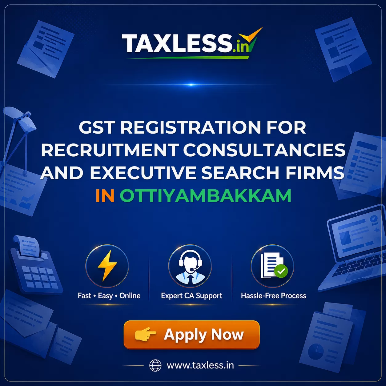 GST Registration for Recruitment Consultancies and Executive Search Firms in Ottiyambakkam