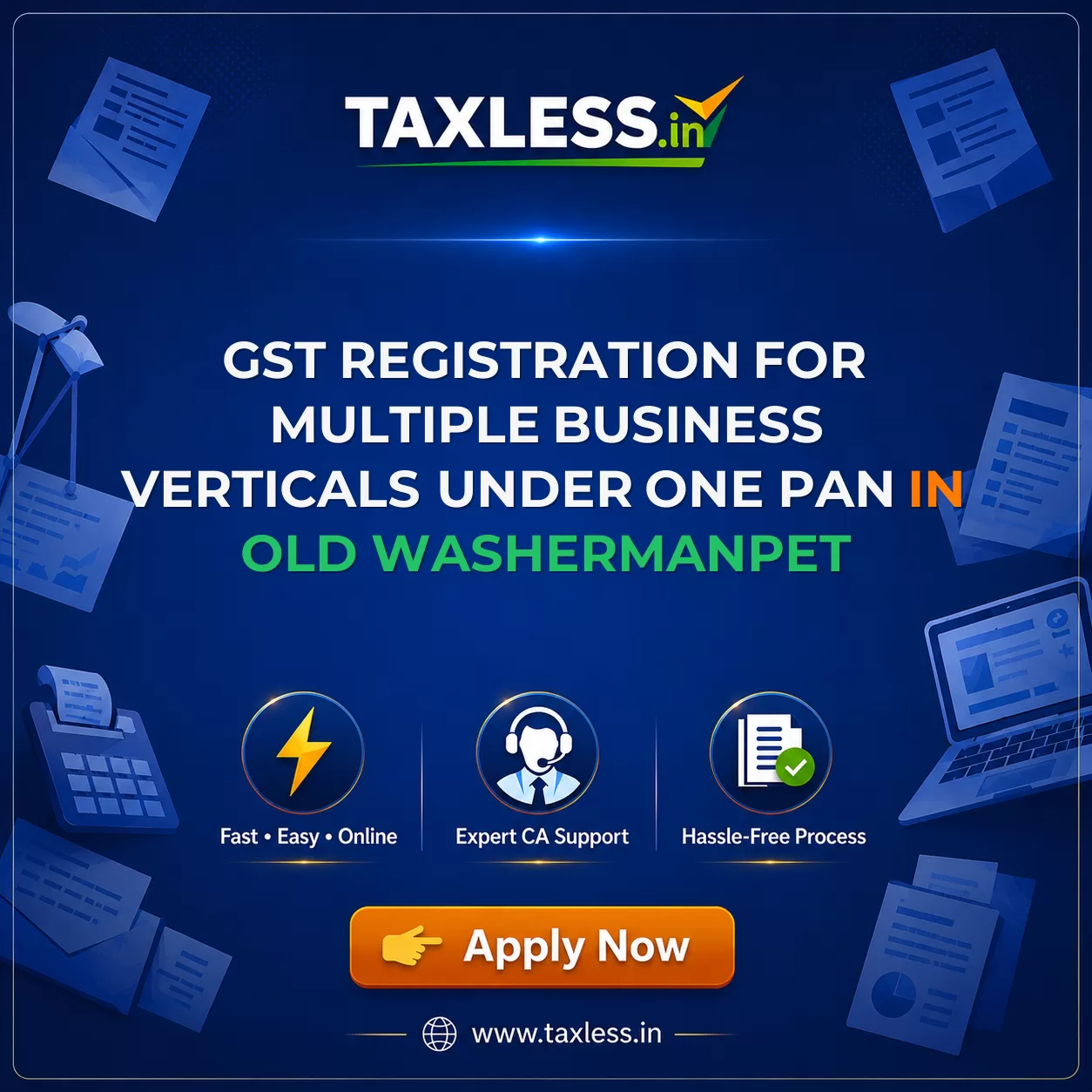 GST Registration for Multiple Business Verticals Under One PAN in Old Washermanpet