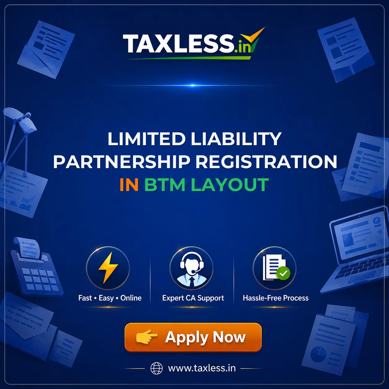 Limited Liability Partnership Registration in Btm Layout