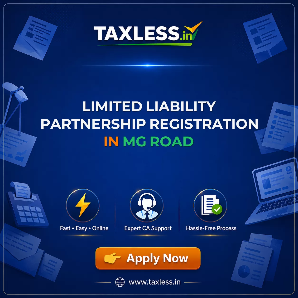 Limited Liability Partnership Registration in Mg Road