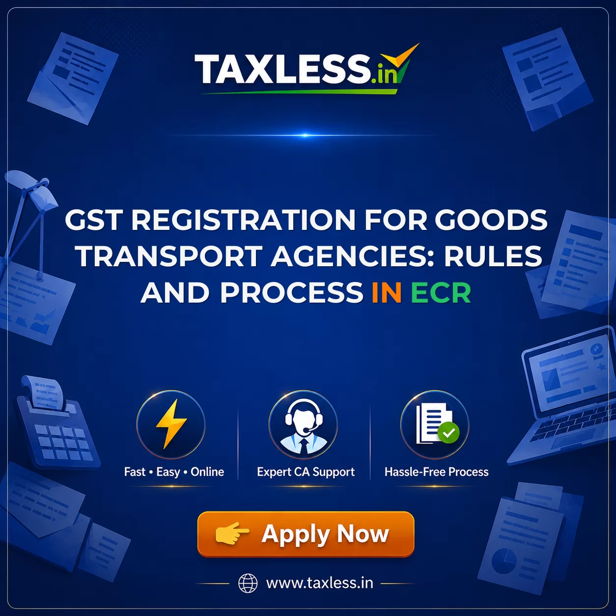 GST Registration for Goods Transport Agencies: Rules and Process in Ecr
