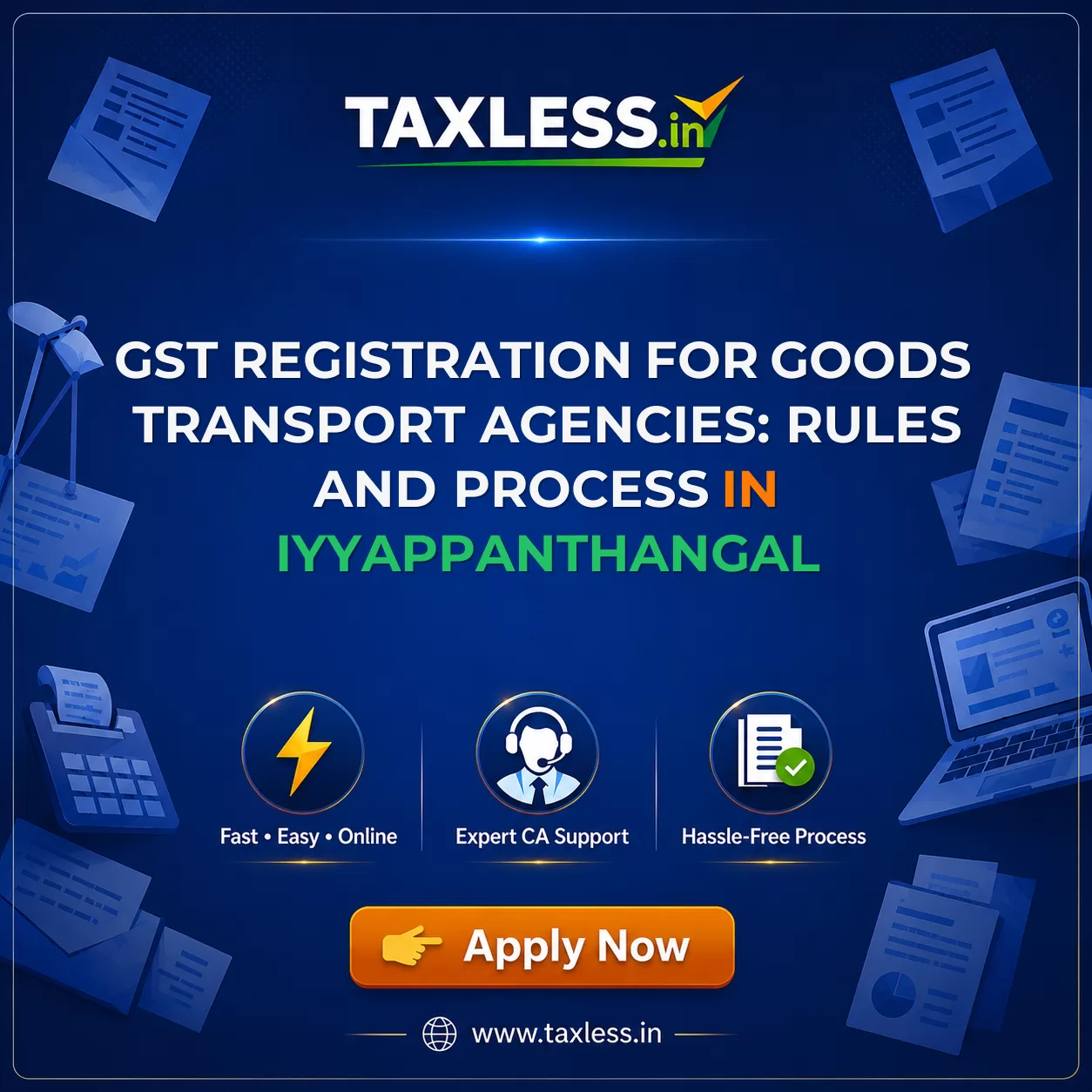 GST Registration for Goods Transport Agencies: Rules and Process in Iyyappanthangal