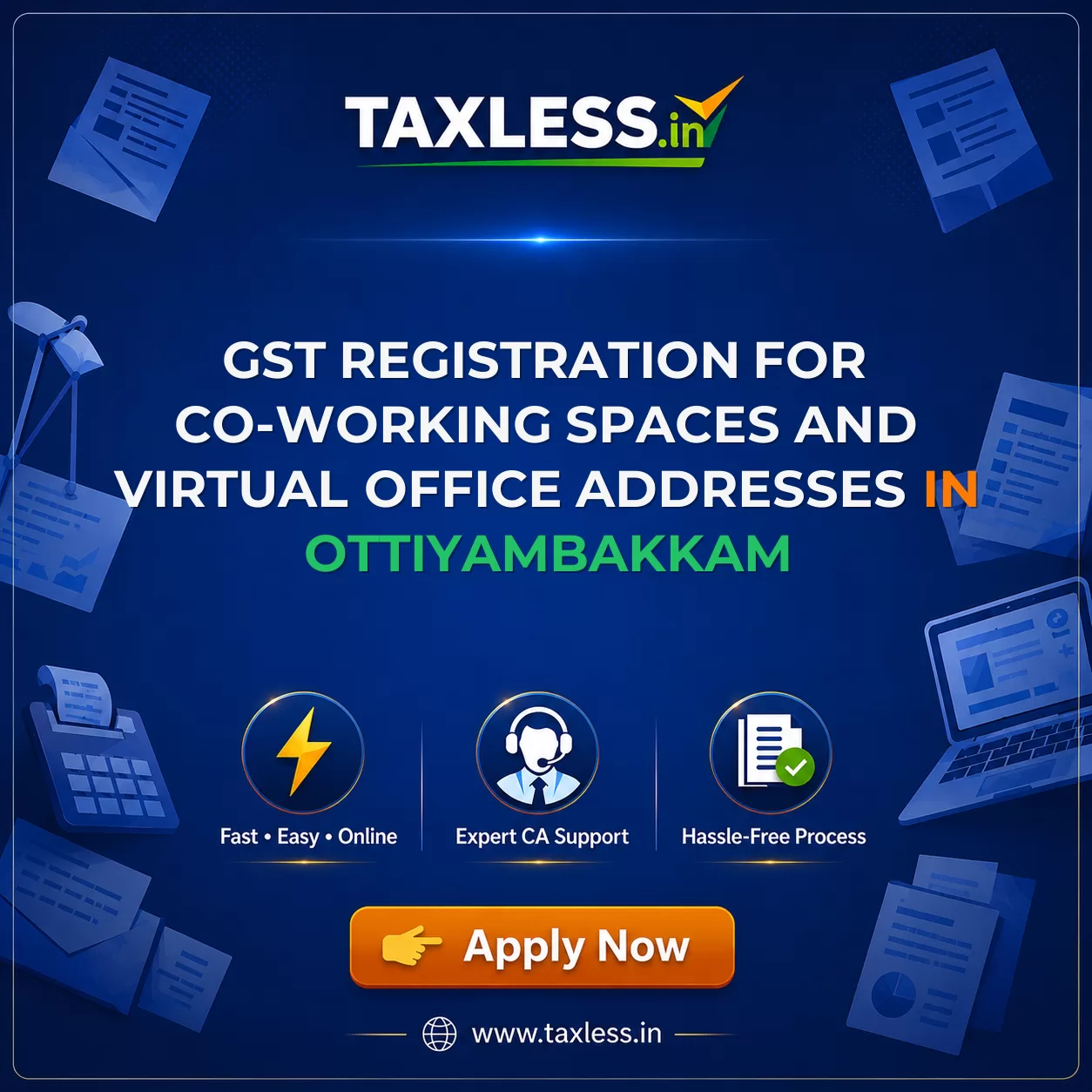 GST Registration for Co-working Spaces and Virtual Office Addresses in Ottiyambakkam