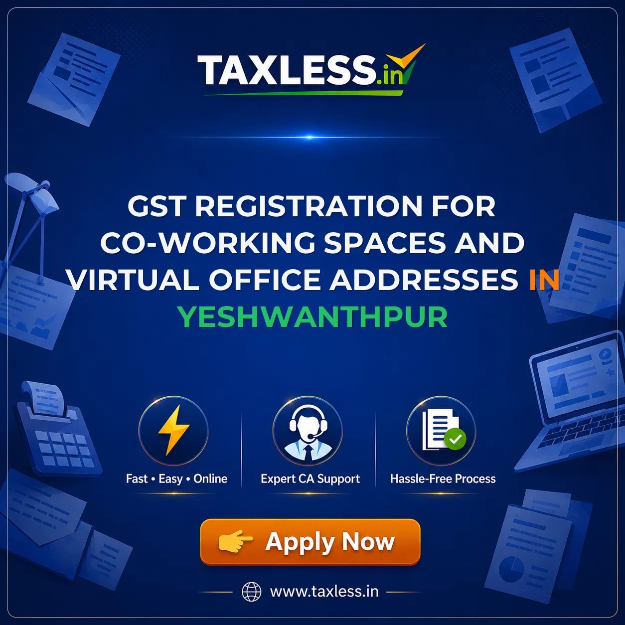 GST Registration for Co-working Spaces and Virtual Office Addresses in Yeshwanthpur