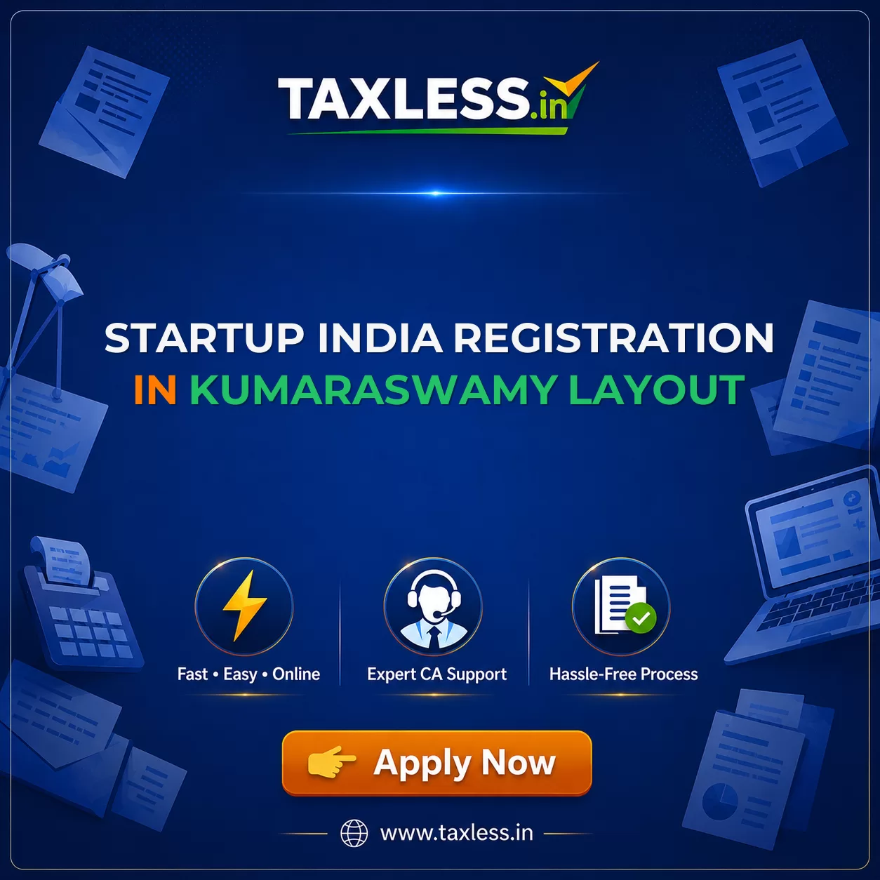 Startup India Registration in Kumaraswamy Layout