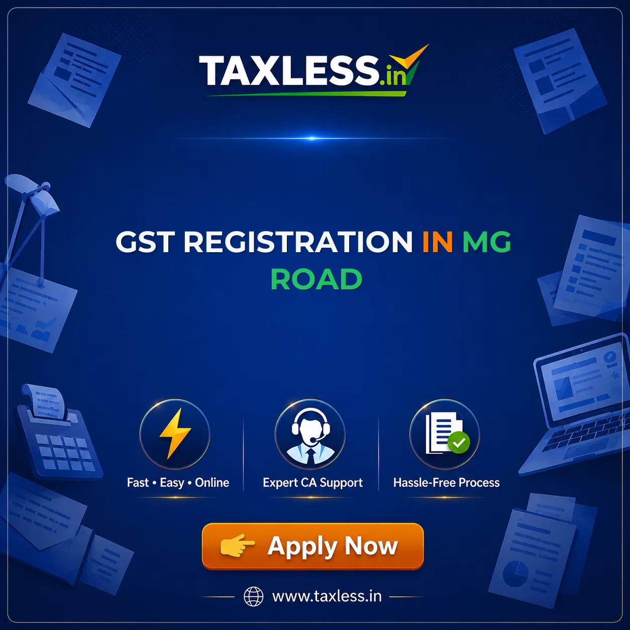 GST Registration in Mg Road