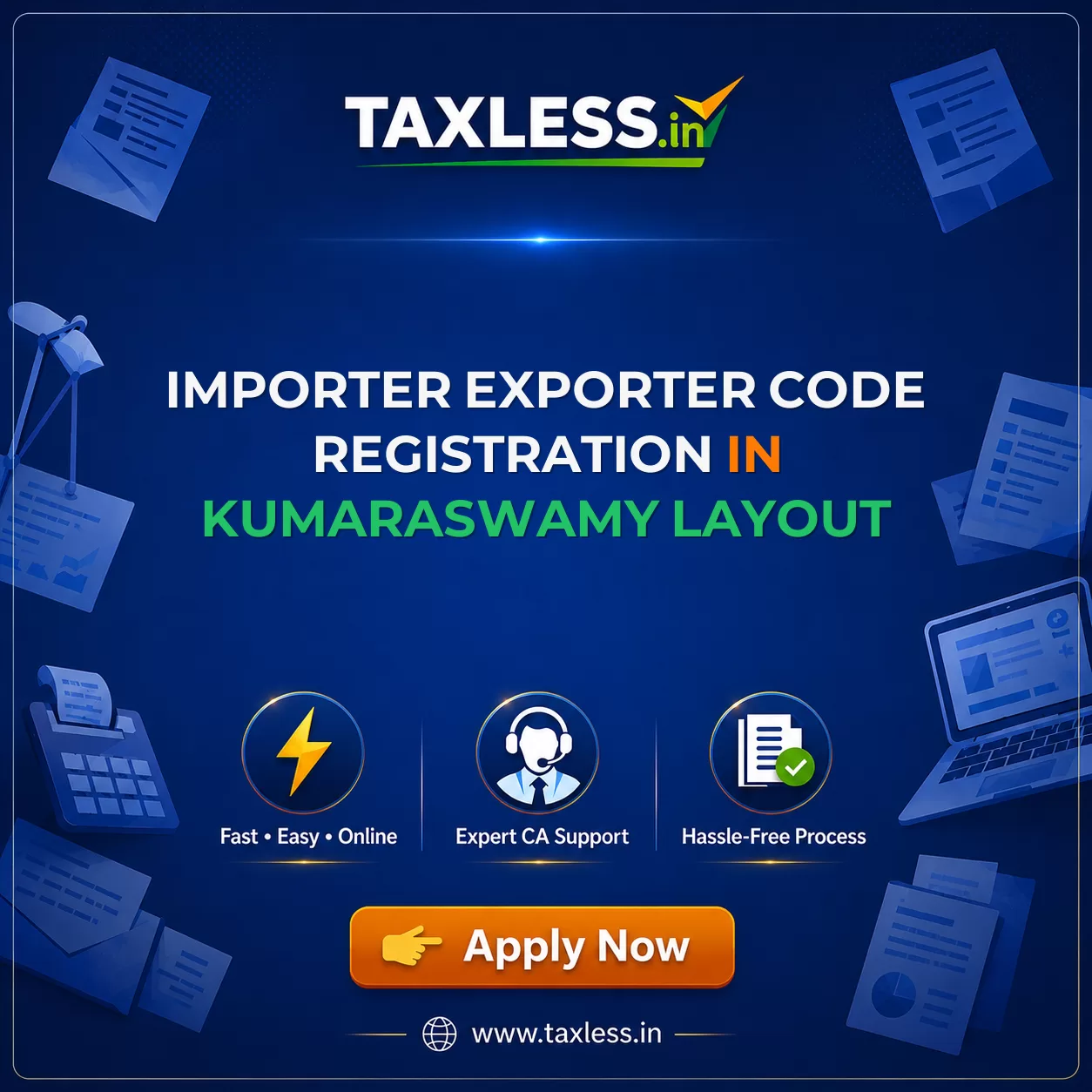 Importer Exporter Code Registration in Kumaraswamy Layout