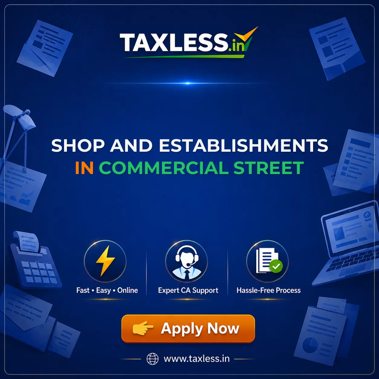 Shop And Establishments in Commercial Street