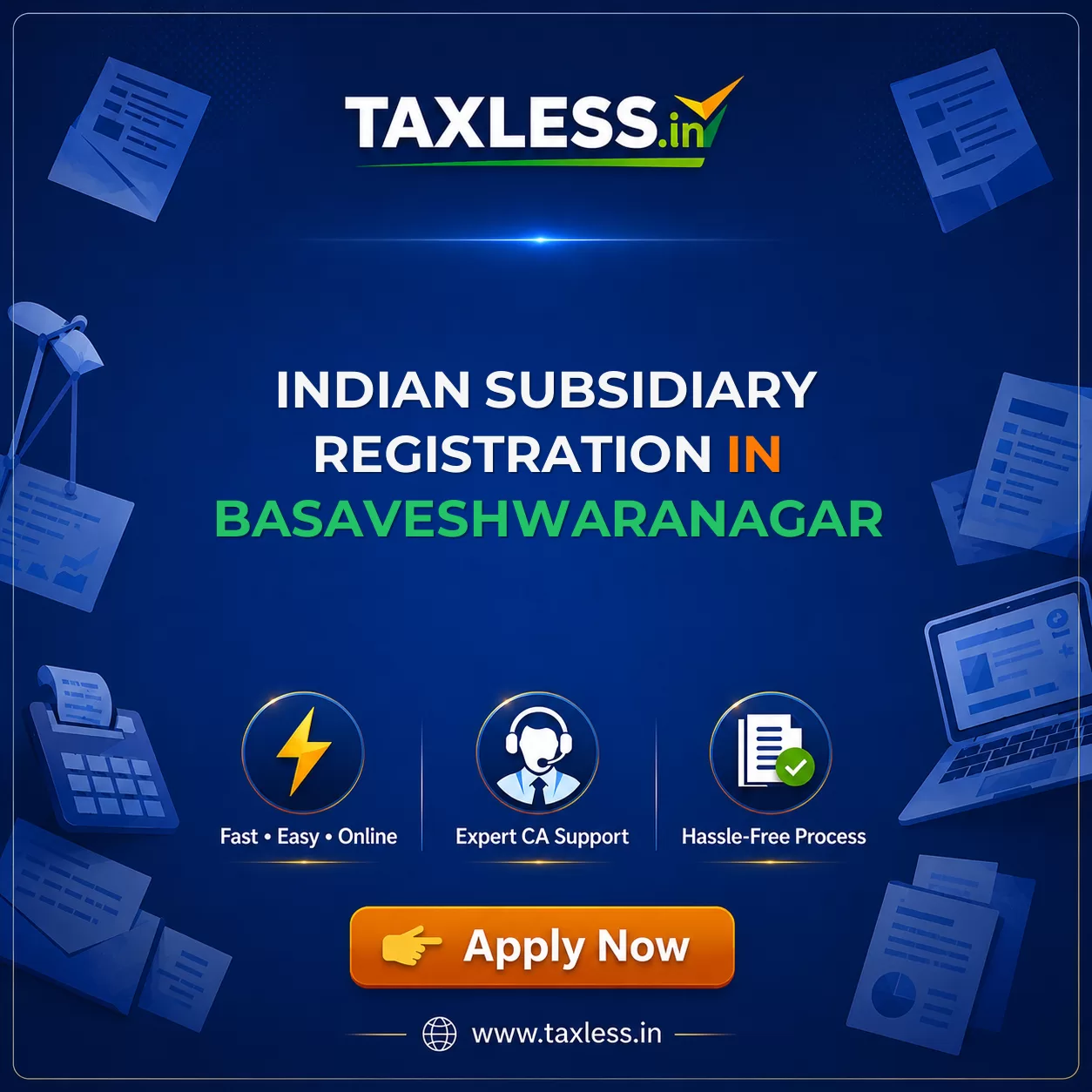 Indian Subsidiary Registration in Basaveshwaranagar