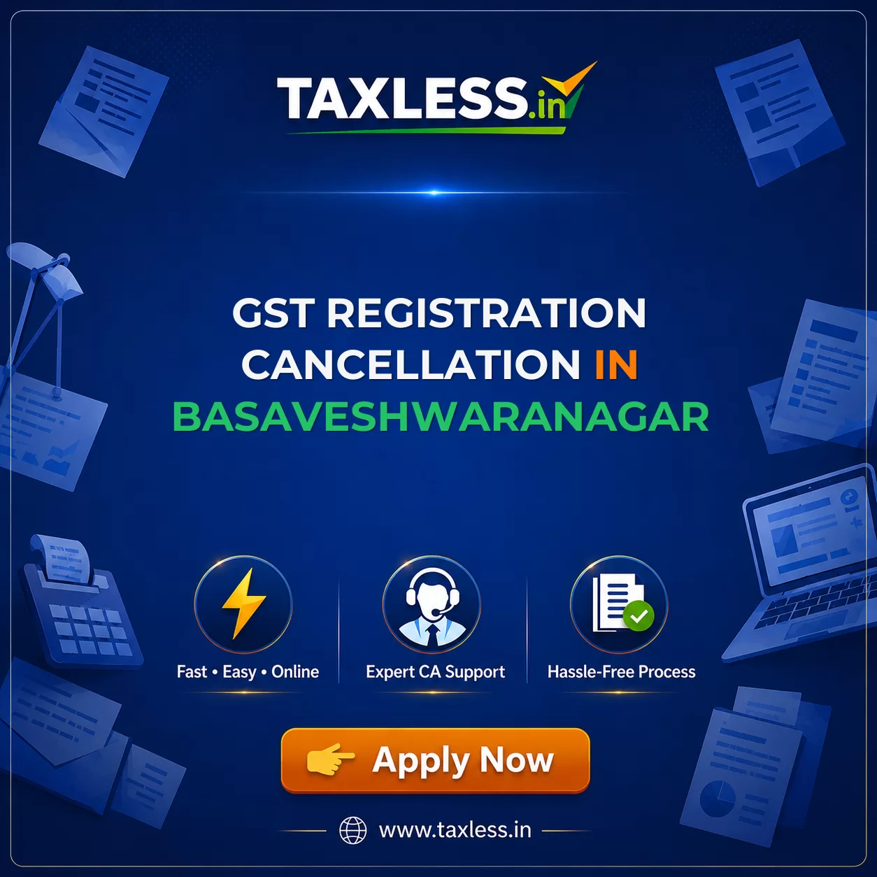 GST Registration Cancellation in Basaveshwaranagar