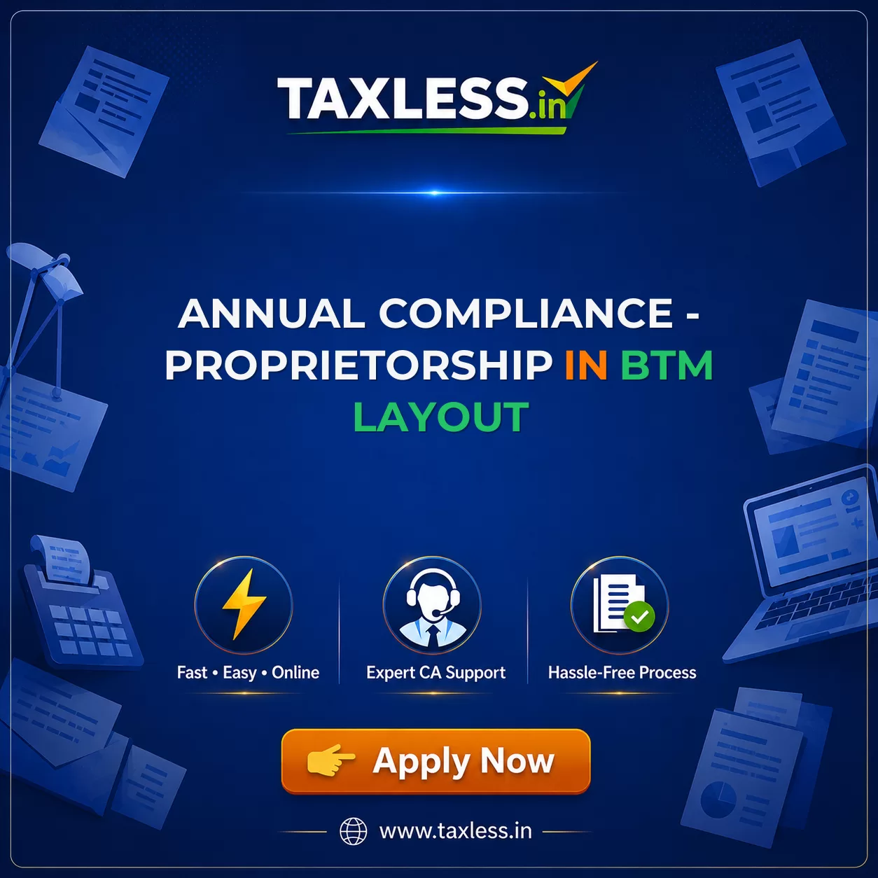 Annual Compliance - Proprietorship in Btm Layout