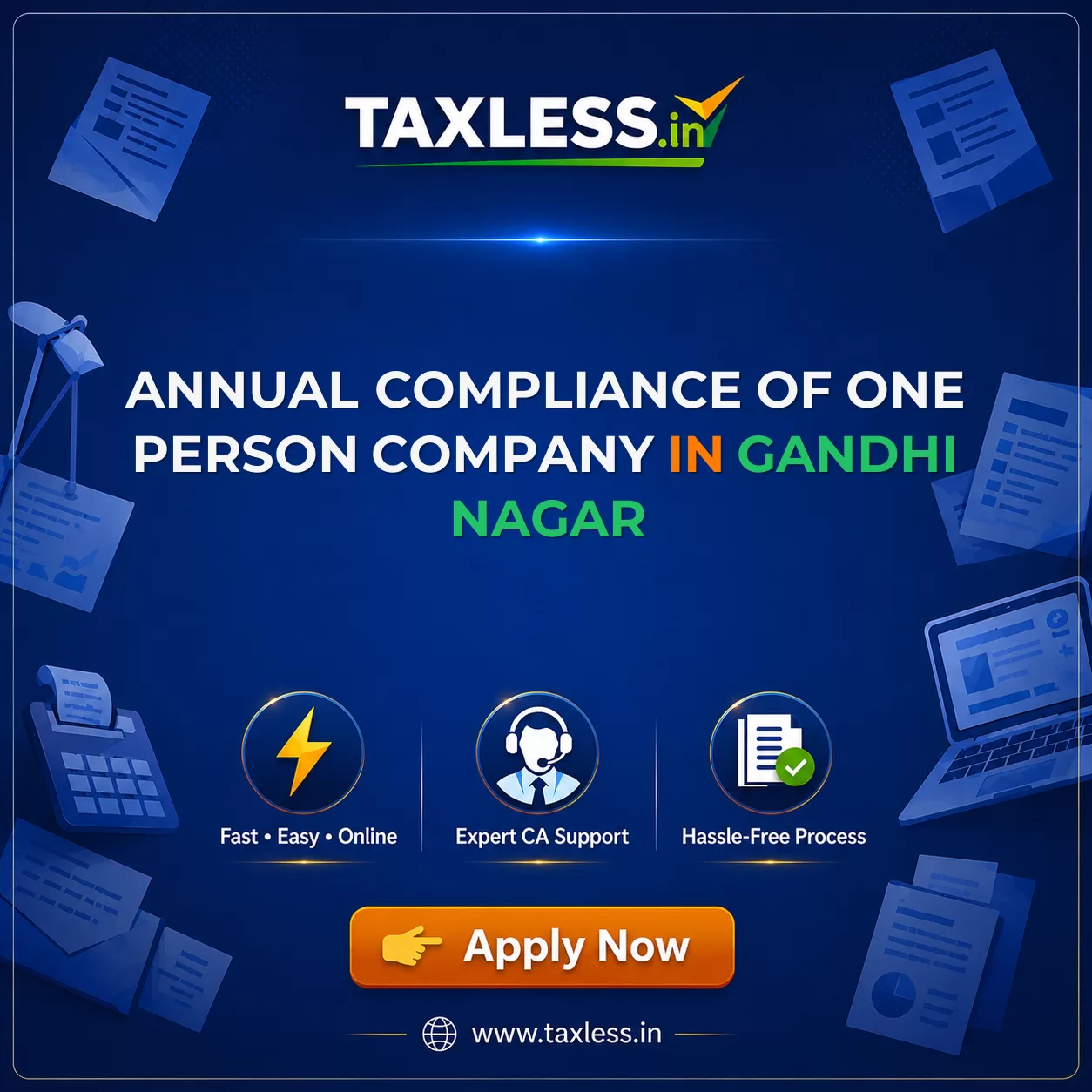Annual Compliance Of One Person Company in Gandhi Nagar